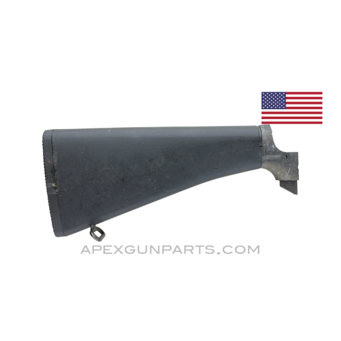 Colt M16A1 Buttstock Assembly, Type E, w/Late Colt Buffer Tube & A2 Buttplate, *Good* 