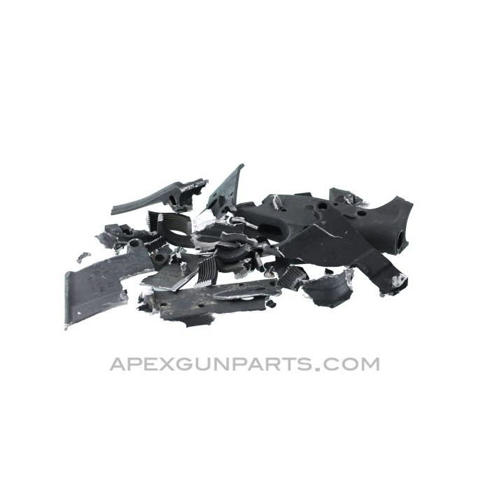 Colt M16A1 Marked Crushed Demilled Receiver Pieces, Incomplete, Sold *As Is*