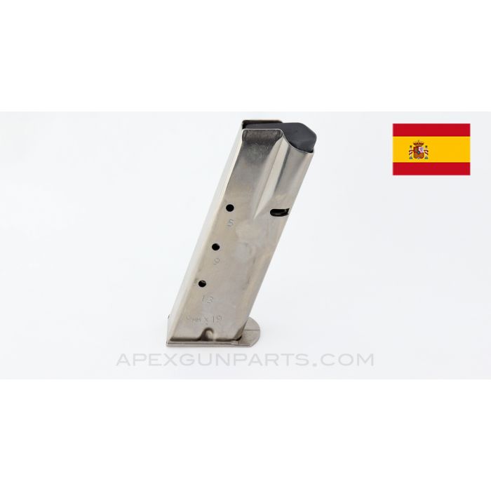 Star Firestar Plus Magazine, 13rd, Starvel Finish, 9mm Luger *Very Good*