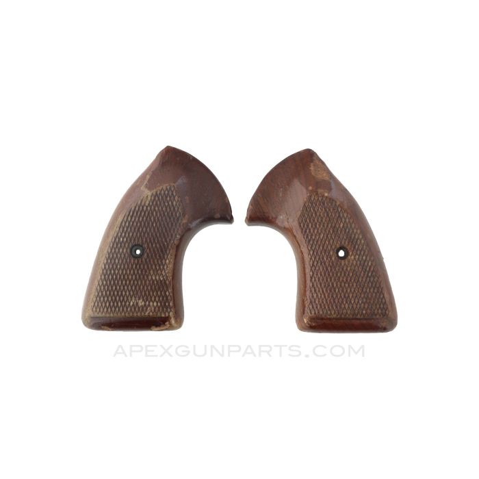 Colt Detective Special Grips, Wide, Wood *Good*