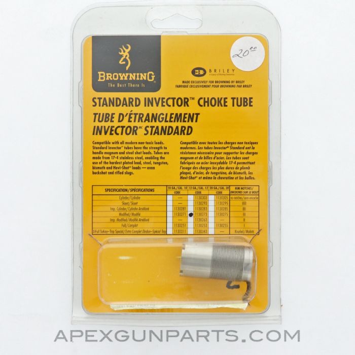 Browning Standard Invector Choke Tube, Modified, 12-Gauge, 1130273 *NEW*