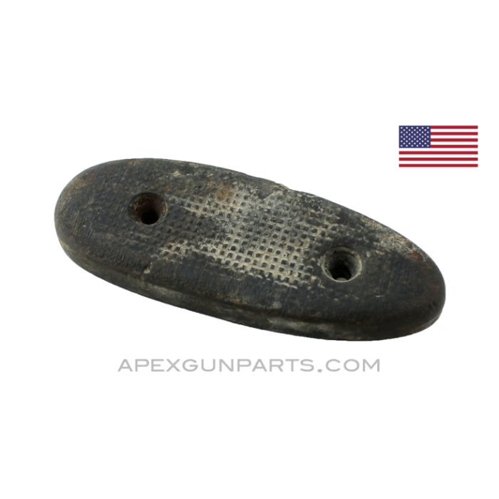 M1 Garand Buttplate, Commercial, Black Rubber *Good* 