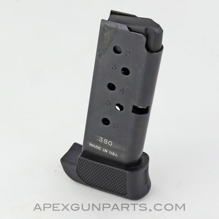 Ruger LCP Extended Magazine, 7rd, w/ Finger Rest, US Made, .380 ACP *Very Good*