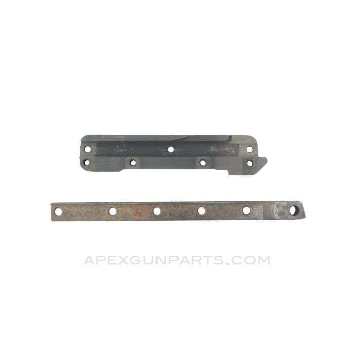 MAG58/M240 Left Bolt Guide Rail Set, Surface Rust, *Good*