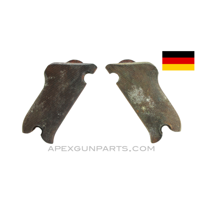 Erma LA-22 Pistol Grip Set, Left & Right, Wood *Fair* 