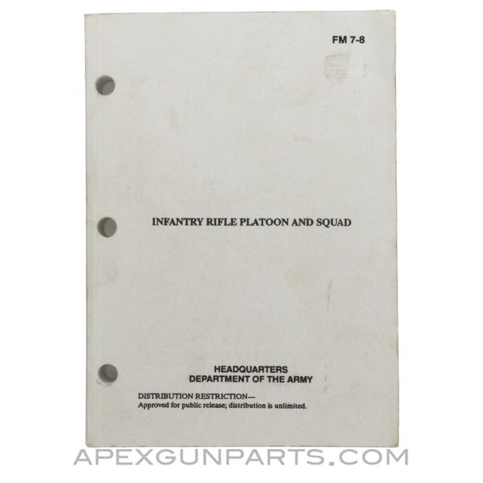 Infantry Rifle Platoon and Squad, Paperback, FM 7-8, April 1992 *Good*