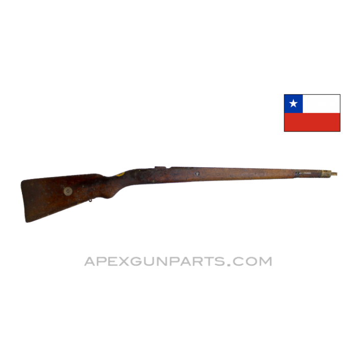 Chilean 1912 Mauser Short Stock, 37.5", No Handguard, *Good*