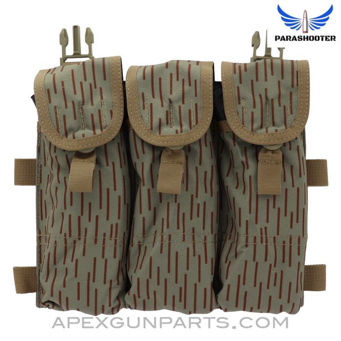 "VOLK" AK-47 / AK-74 Placard, APEX Exclusive East German V2 Strichtarn Camo *New* by Parashooter Gear