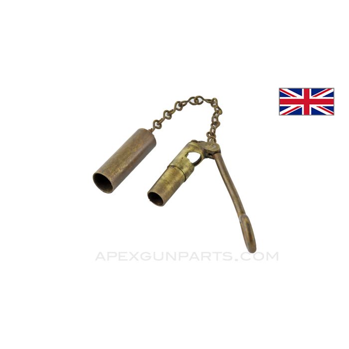 Vickers and Lewis Gun Folding Borescope with Cover, Brass *Good* 