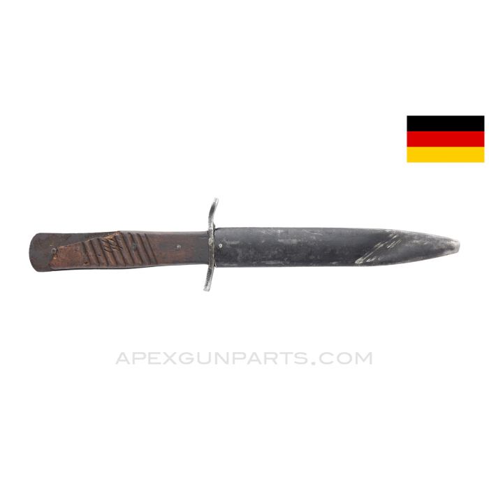 German WWI Trench Fighting Knife with Scabbard *As Is*