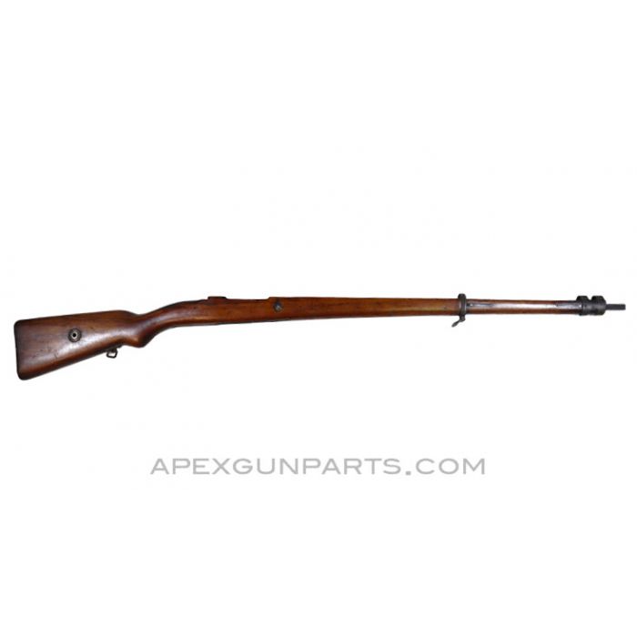 1912 Mauser Long Stock, 43.75", 1.25" Bayonet Lug, Large Ring, *Good*