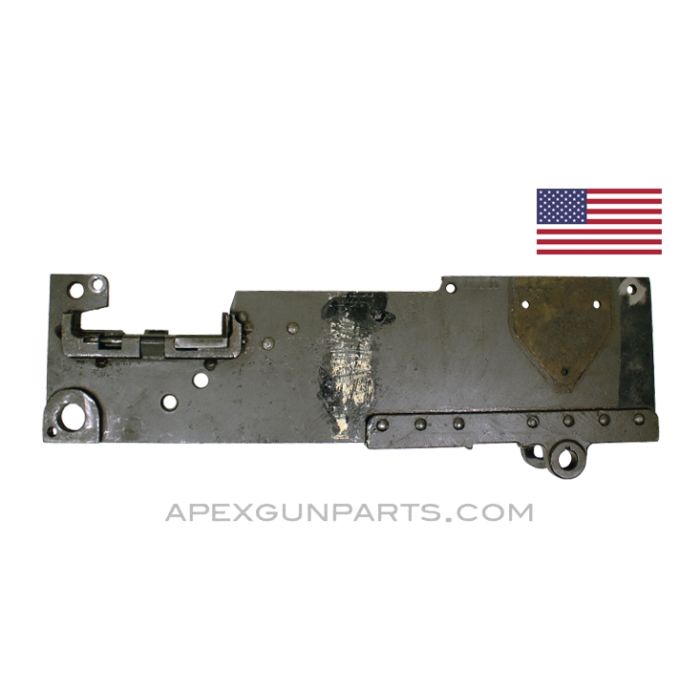 Browning 1919 Left Hand Side Plate (LHSP) w/Bottom plate, No Rear Sight Bracket, 7.62X51, *Good*