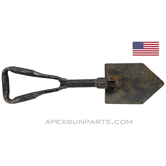 USGI Entrenching Shovel / E-Tool, Tri-fold Military, Heavy Use *Good* 