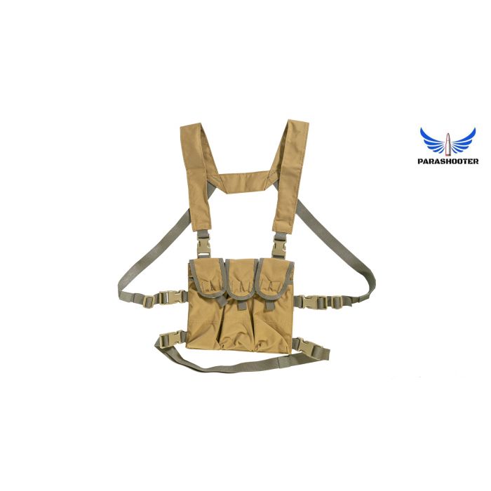 "VOLK+MH" Chest Rig Bundle, w/ Minimalist Harness, Two-Tone Russian Gorka *New* by Parashooter Gear