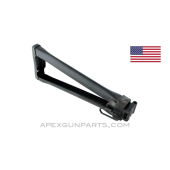 AK-47 / AK-74 Triangle Side Folder Stock, Steel, 4.5mm, Blued, Reinforced Welds, *Good*