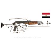 Egyptian AKM Parts Set w/ "CRUTCH" Side Folding Stock, Arabic Markings 7.62X39 *Good* 