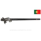 1946 Madsen LMG Barrel, 18.75&quot;, w/ Barrel Extension Assembly and Bolt, Portuguese, w/ Full Length Cooling Fins, 7.92x57 *Good* 
