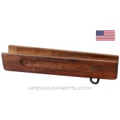 Thompson SMG Horizontal Foregrip  w/Sling Swivel, 1/2 Inch Slot, WW2,  Wood *NOS* 