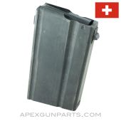 SIG SG510 Rifle Magazine, 20rd, Blued Steel, Swiss, 7.62x51 NATO *Very Good* 