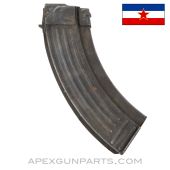 AK-47 Magazine w/Bolt Hold Open, 30rd Steel, Yugoslavian M64 *Fair/Rusty* 