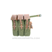 MP44 Magazine Pouch Set, Left and Right, Reproduction, Green Canvas *Good* 