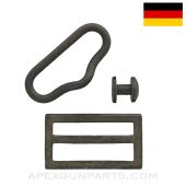 98 Mauser Steel Sling Buckle, Narrow Loop with Button *Very Good*