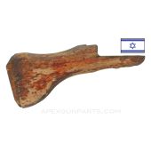 UZI Wood Buttstock, Stripped of All Parts *Good* 