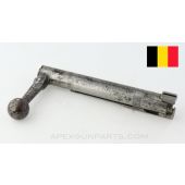Belgian M1893 Bolt Body, w/ Extractor, In The White, Straight Handle, 7.92x57 *Good*