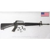 Colt 603 M16 Parts Set, 20" Barrel, w/ Bolt & Carrier, Triangle Handguards, Chrome Lined, Grey Finish, 1/12 *Very Good*