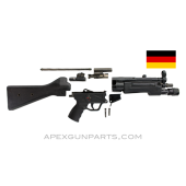 H&K MP5 Parts Kit, 8.5" BBL, 3 Position Lower (S, E, F), Polymer Fixed Stock, TAC Light Forearm, 9mm NATO, *Very Good* 
