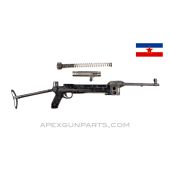 Yugoslavian M56 SMG Parts Kit , Original 9.75" Barrel, Folding Stock, Incomplete, 7.62x25, *Very Good* 