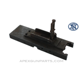 Browning M2 .50 Cal. Top Plate, with Bolt Hold Down Bracket & Rear Sight, Israeli Marked, FN Belgium, *Fair* 