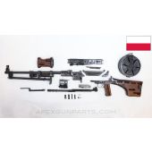 Cutaway Polish RPD Parts Kit w/Barrel, Drum, Bi-pod and Torch Cut Receiver, Cracked Handguard, 7.62X39 *Good* 