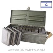 Israeli DROR Magazine Can with 12 20rd Magazines, 8MM Mauser *Very Good* 