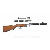 PPSh-41 Parts Kit w/Torch Cut Receiver Pieces, Non-Matching, Blued, 7.62X25 *Very Good* 