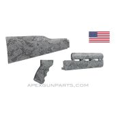 PAP M70 Rifle Stock Set, Snakeskin Pattern, U.S. Made, Nylon *Excellent*