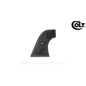 Colt Single Action, Right Grip, Eagle, No Grip Screw Nut, Drilled Hole Thru, Black Plastic *Good*