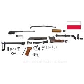 Polish AKMS Under Folding Parts Kit w/Wood Hand Guards, 7.62X39 *Very Good* 