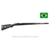 Brazilian 1908 Mauser Stock, Stripped, Floral Cartouche *Good* 