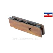 Yugoslavian M56 Submachine Gun Fire Control Housing Extension / Hand Guard Support, Wood, 7.62X25 *Good*