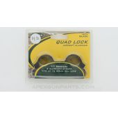 WEAVER 49074 Quad Lock Scope Rings, 1&quot;, Up to 40mm OBJ, Aluminum Black *NEW*