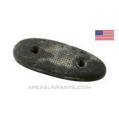 M1 Garand Buttplate, Commercial, Black Rubber *Good* 