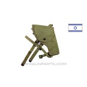 Israeli Flare Gun Holster, Green / Khaki Canvas, *Very Good* 