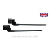 SPECIAL! Enfield #4 Spike Bayonet's, SET OF 2, Blued Steel *Very Good* 