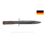 German WWI Trench Fighting Knife with Scabbard *As Is*