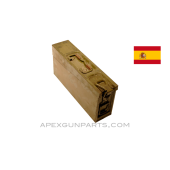 Spanish MG-42 Ammo Can, Green w/Carry Handle, 8X57 Mauser, *Good* 