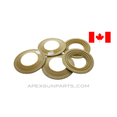 Canadian C3 / M69 Gas Mask Gaskets, Set of 5, *Good* 