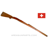 Swiss Schmidt-Rubin 1911 Wood Stock, 48", Matching Handguard, No Metal Parts, *Good* 