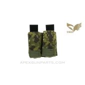 Eagle Industries Made Double Magazine Pouch, M9 / Glock / SIG Double Stack, AOR2 Camo *Good*