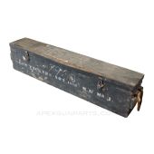 Vickers / Lewis MG Transit Chest, 48", No Latches, No Handles, Green Painted *Poor* Sold *As Is* 